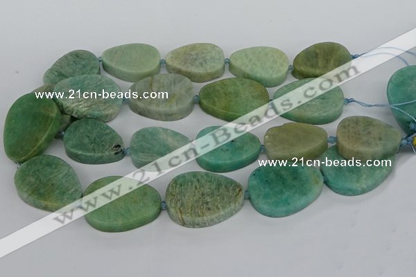 CNG5703 15.5 inches 22*30mm - 28*35mm freeform amazonite beads