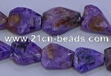 CNG5712 15.5 inches 12*16mm - 15*20mm faceted freeform charoite beads