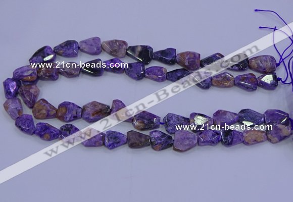 CNG5712 15.5 inches 12*16mm - 15*20mm faceted freeform charoite beads