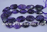 CNG5715 15.5 inches 25*35mm - 30*40mm faceted freeform charoite beads