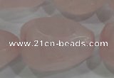 CNG572 15.5 inches 18*30mm nuggets rose quartz beads