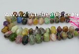 CNG5738 12*16mm - 15*20mm faceted nuggets mixed gemstone beads