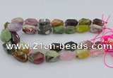 CNG5739 12*16mm - 15*25mm faceted nuggets mixed gemstone beads