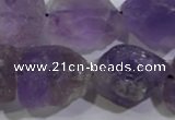 CNG574 15.5 inches 16*18mm nuggets amethyst gemstone beads