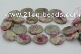 CNG5744 15.5 inches 25*35mm - 30*40mm freeform pink tourmaline beads