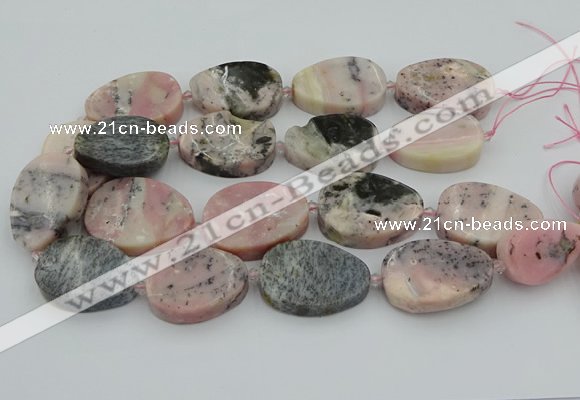 CNG5748 15.5 inches 25*35mm - 30*40mm freeform pink opal beads