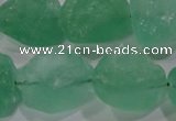 CNG575 15.5 inches 16*18mm nuggets green fluorite gemstone beads