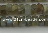 CNG5752 15.5 inches 6*9mm faceted nuggets labradorite beads