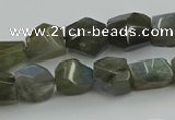 CNG5753 15.5 inches 10*12mm - 12*16mm faceted nuggets labradorite beads