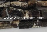 CNG576 5*6mm – 7*12mm nuggets black tourmaline gemstone beads