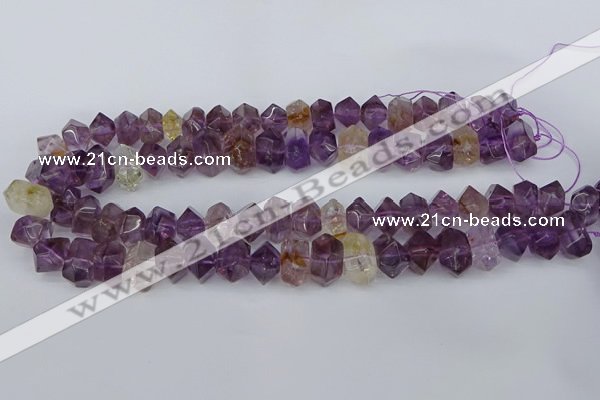 CNG5781 10*14mm - 12*16mm faceted nuggets amethyst beads