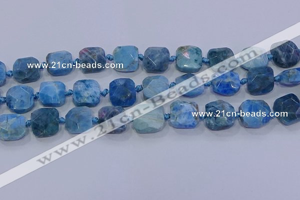 CNG5786 15.5 inches 10*12mm - 10*14mm faceted freeform apatite beads