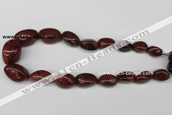 CNG58 15.5 inches 12*18mm - 20*35mm nuggets brecciated jasper beads