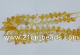 CNG5825 15.5 inches 8*18mm - 13*30mm freeform citrine beads