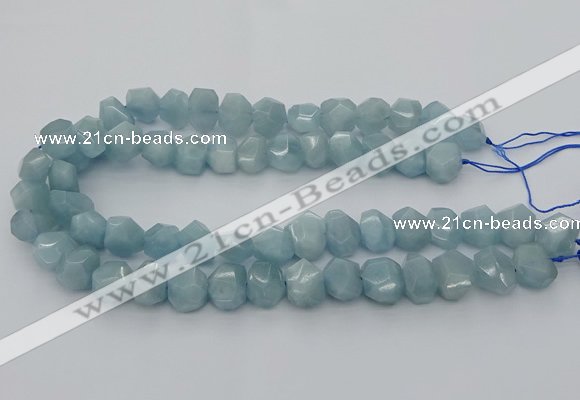 CNG5830 15.5 inches 12*16mm - 13*18mm faceted nuggets aquamarine beads