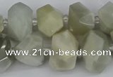 CNG5832 15.5 inches 12*16mm - 15*20mm faceted nuggets moonstone beads