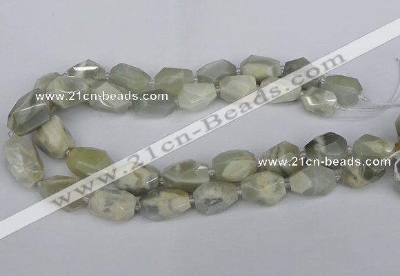 CNG5833 15.5 inches 12*16mm - 15*25mm faceted nuggets moonstone beads