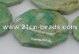 CNG5839 15.5 inches 20*30mm - 35*45mm faceted freeform amazonite beads