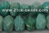 CNG5840 15.5 inches 12*16mm - 13*18mm faceted nuggets amazonite beads