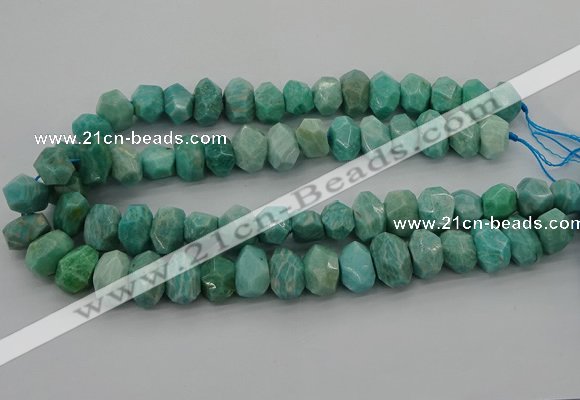 CNG5840 15.5 inches 12*16mm - 13*18mm faceted nuggets amazonite beads