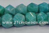 CNG5841 15.5 inches 10*12mm - 12*14mm faceted nuggets amazonite beads