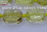 CNG5881 15.5 inches 10*14mm - 12*16mm faceted freeform lemon quartz beads