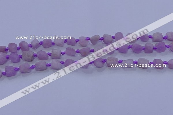 CNG5911 15.5 inches 4*6mm - 6*10mm nuggets rough kunzite beads