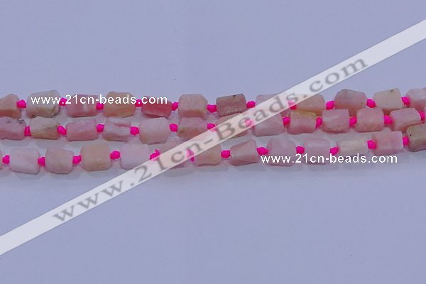 CNG5913 15.5 inches 4*6mm - 6*10mm nuggets rough pink opal beads