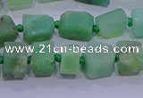 CNG5916 4*6mm - 6*10mm nuggets rough Australia chrysoprase beads