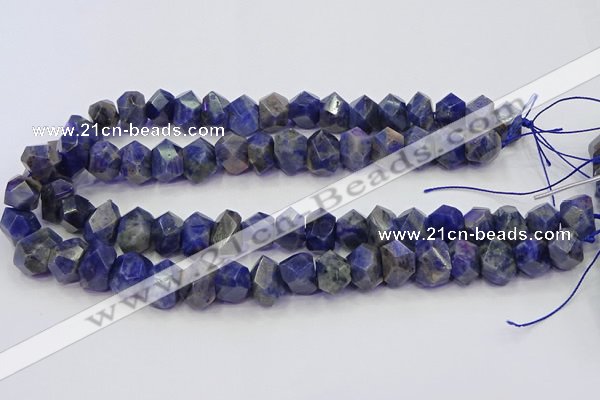 CNG5928 15.5 inches 10*14mm - 13*18mm faceted nuggets sodalite beads