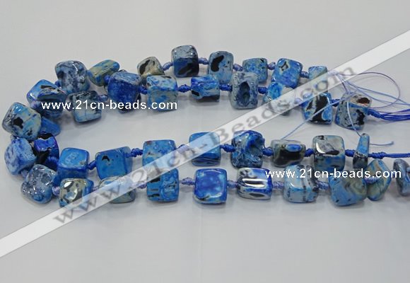 CNG6005 15.5 inches 12*16mm - 15*18mm nuggets agate beads