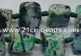 CNG6006 15.5 inches 12*16mm - 15*18mm nuggets agate beads