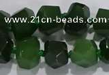 CNG6018 15.5 inches 10*14mm - 12*16mm faceted nuggets white jade beads