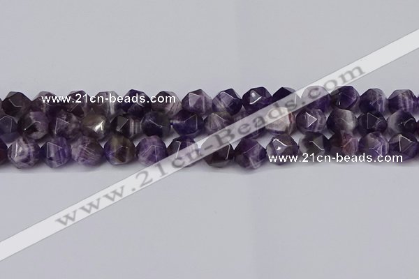 CNG6028 15.5 inches 12mm faceted nuggets dogtooth amethyst beads