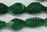 CNG605 14*22mm – 13*28mm faceted nuggets green aventurine beads