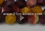 CNG6106 15.5 inches 8mm faceted nuggets mookaite gemstone beads