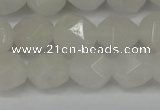 CNG6113 15.5 inches 8mm faceted nuggets white jade beads