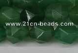 CNG6176 15.5 inches 10mm faceted nuggets green aventurine beads