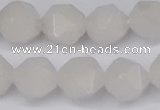 CNG6186 15.5 inches 10mm faceted nuggets white jade beads