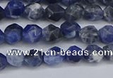 CNG6251 15.5 inches 6mm faceted nuggets sodalite beads wholesale