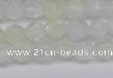 CNG6258 15.5 inches 6mm faceted nuggets green cherry quartz beads