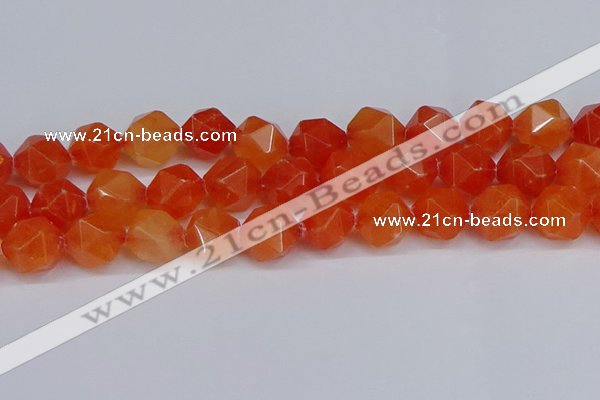 CNG6291 15.5 inches 14mm faceted nuggets candy jade beads