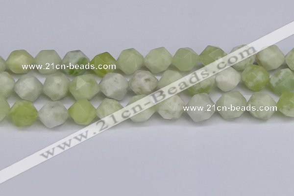 CNG6292 15.5 inches 14mm faceted nuggets lucky jade beads