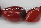 CNG63 15.5 inches 10*15mm - 25*40mm nuggets red jasper beads