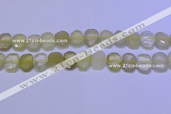 CNG6304 15.5 inches 13*18mm - 15*20mm faceted freeform lemon quartz beads