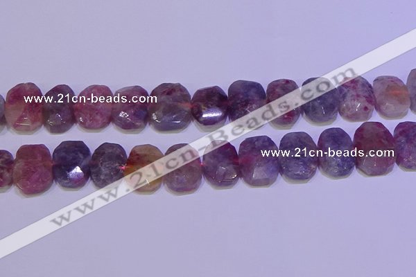 CNG6306 15.5 inches 13*18mm - 15*20mm faceted freeform tourmaline beads