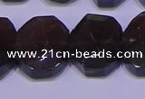 CNG6308 15.5 inches 13*18mm - 15*20mm faceted freeform smoky quartz beads