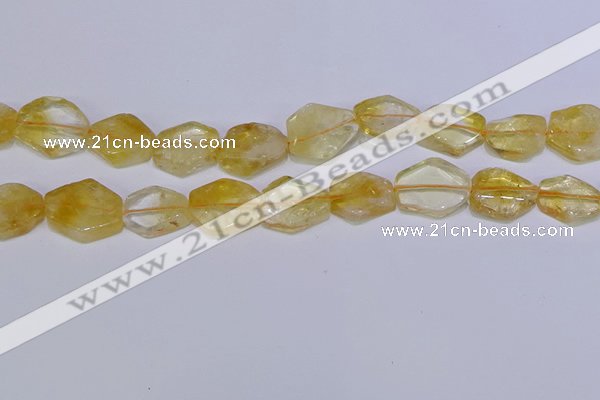 CNG6327 15.5 inches 14*18mm - 16*22mm freeform citrine beads