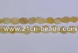 CNG6355 15.5 inches 14*18mm - 16*22mm freeform matte citrine beads