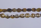 CNG6370 15.5 inches 14*18mm - 16*22mm freeform matte yellow tiger eye beads